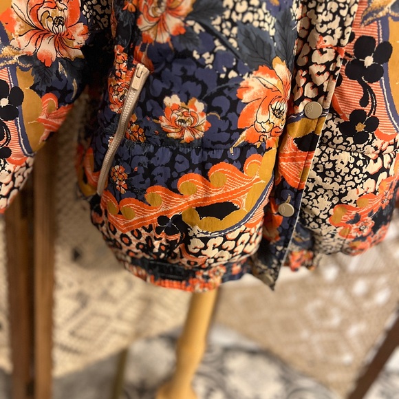 Free People Powerhouse Puffer Midnight Multicolor Jacket L $268 retail NWOT - Picture 6 of 16